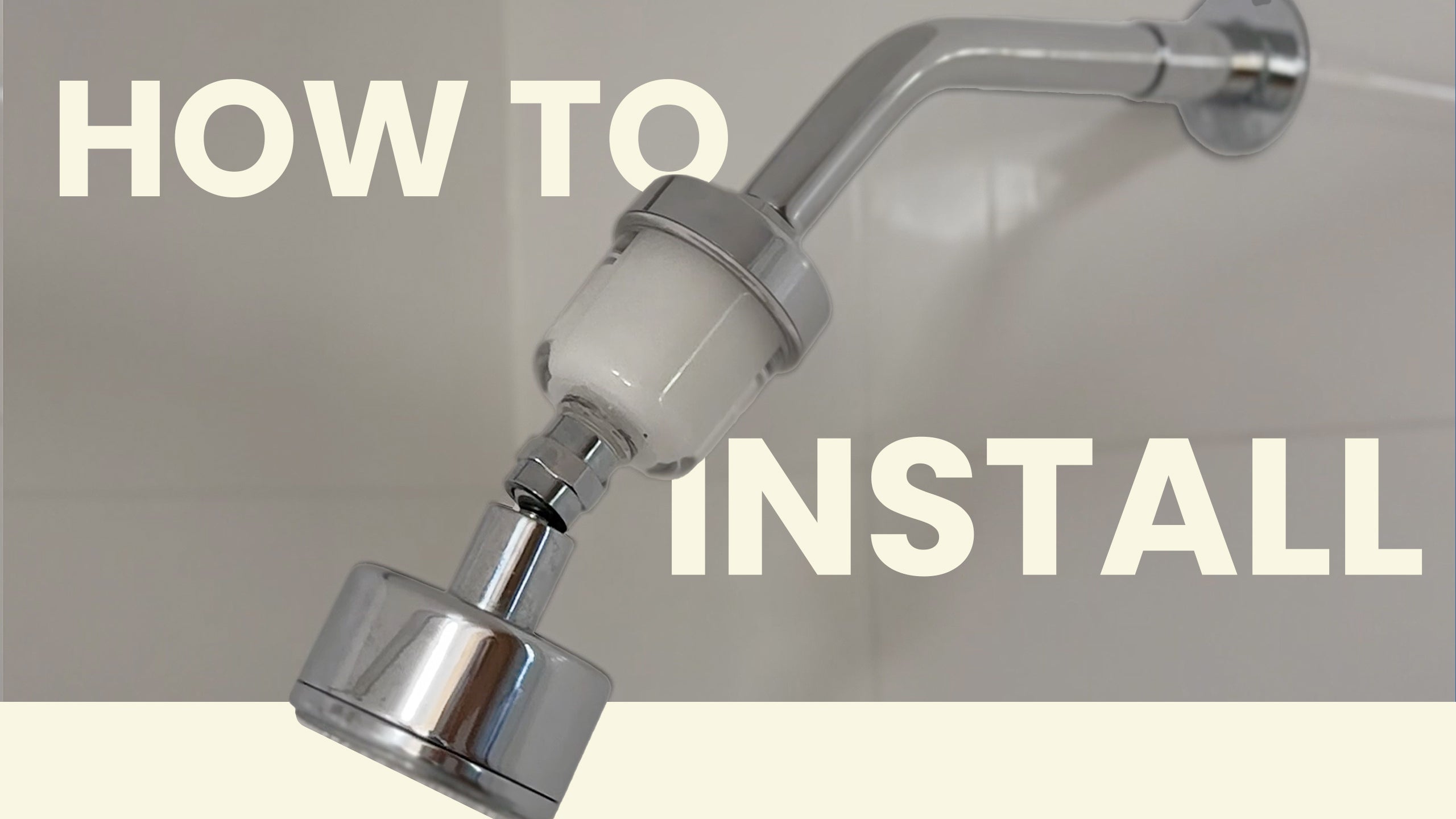 Load video: travel shower filter installation