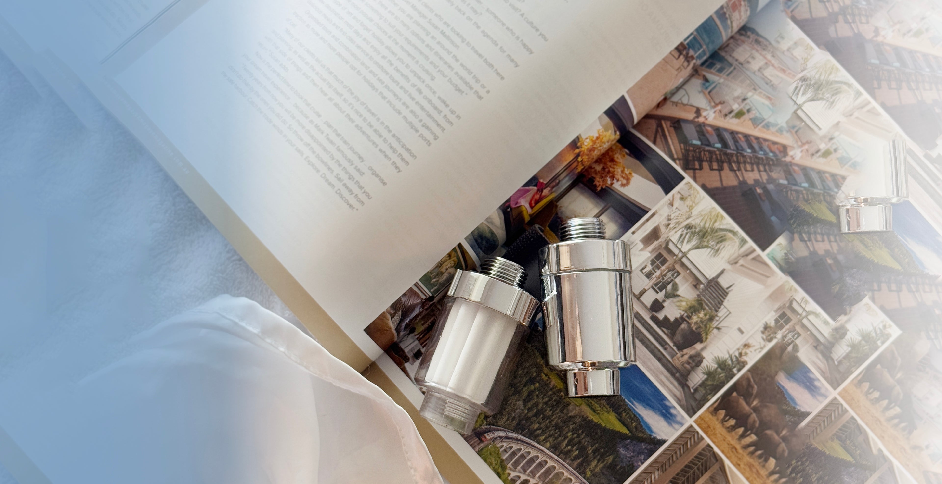 Filtera premium shower filter for travel and home use